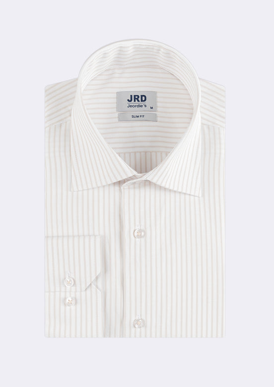 White - Beige Long Sleeve Shirt