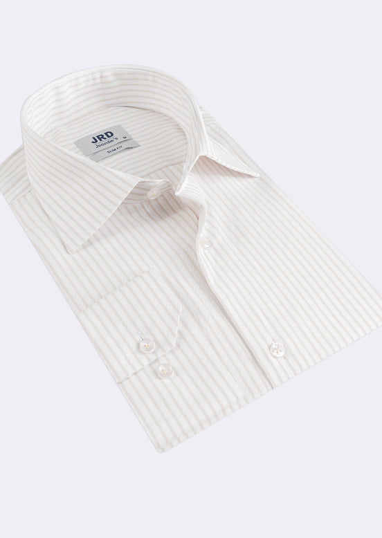 White - Beige Long Sleeve Shirt