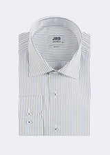 White - Navy Long Sleeve Shirt
