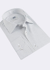 White - Navy Long Sleeve Shirt