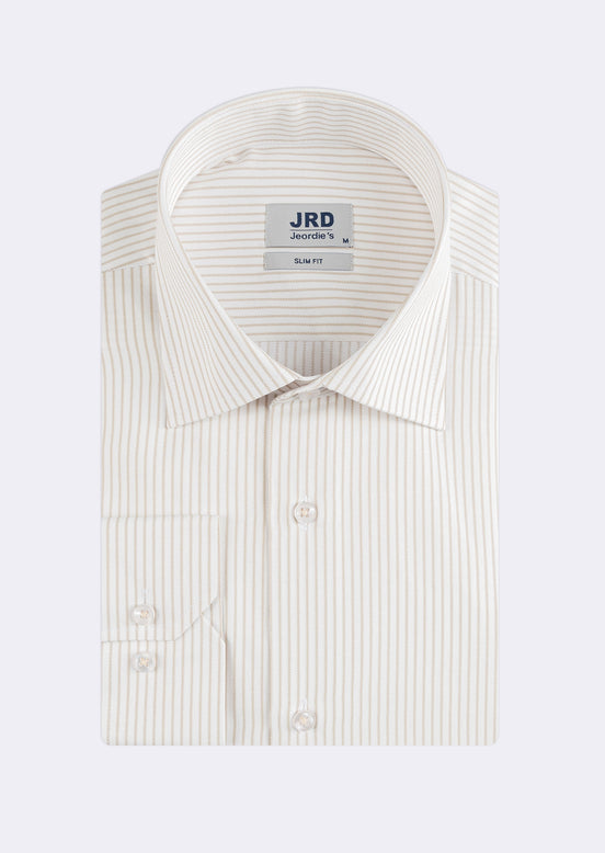 White - Beige Long Sleeve Shirt