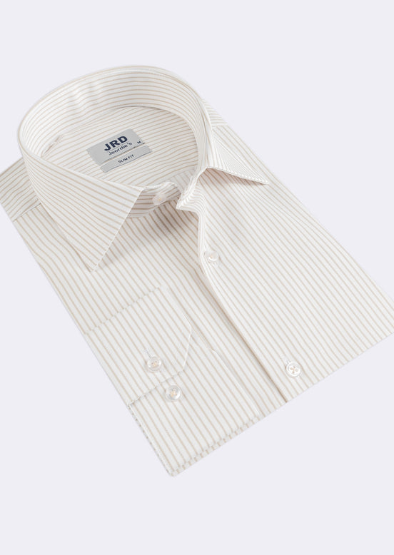 White - Beige Long Sleeve Shirt