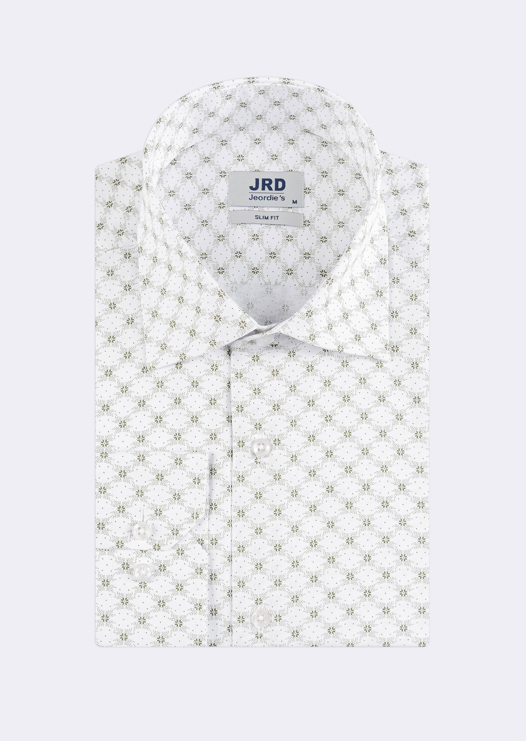 White - Green Long Sleeve Shirt