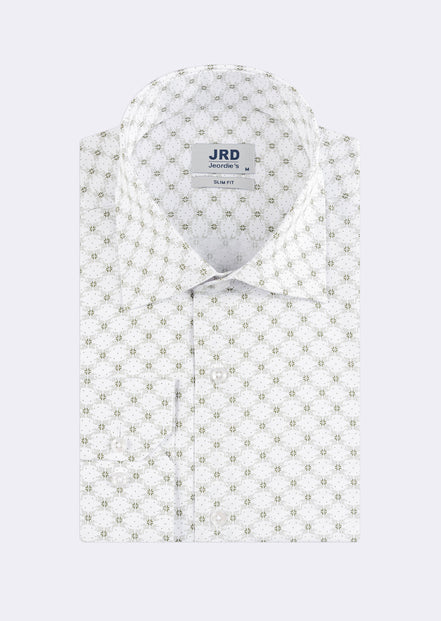 White - Green Long Sleeve Shirt