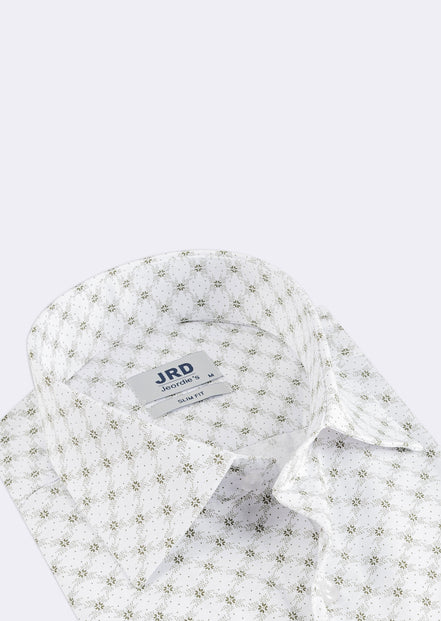 White - Green Long Sleeve Shirt