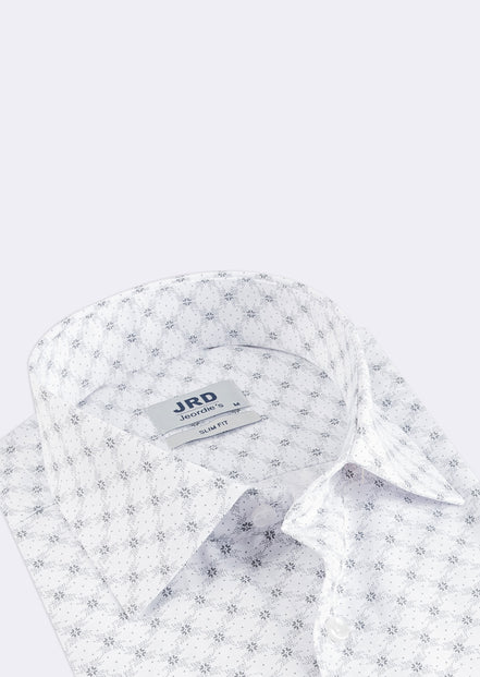 White - Grey Long Sleeve Shirt