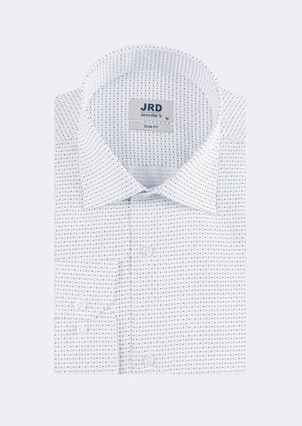 White - Navy Long Sleeve Shirt