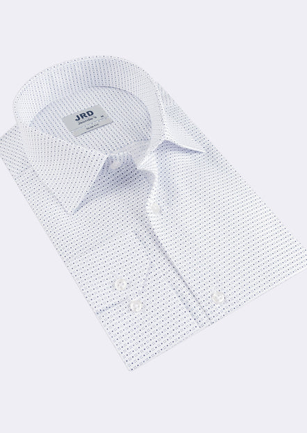 White - Navy Long Sleeve Shirt