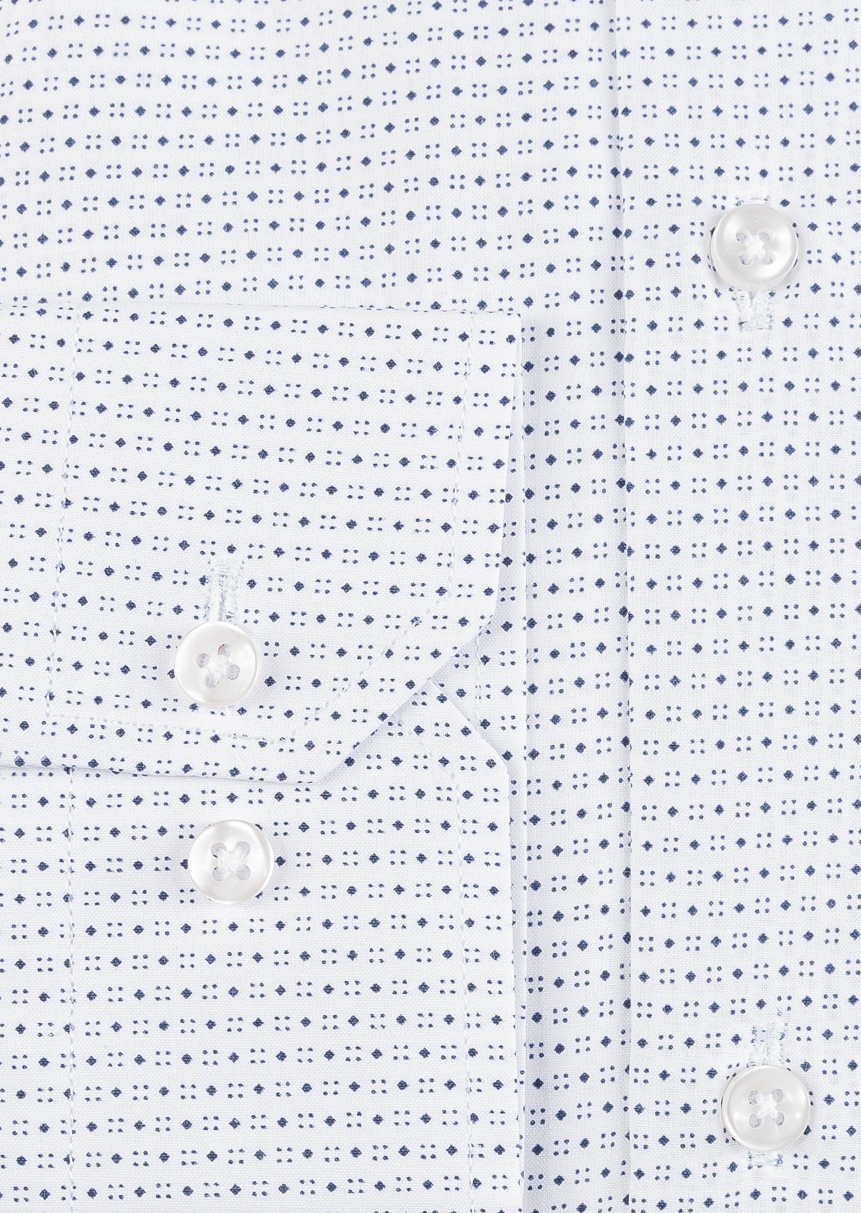 White - Navy Long Sleeve Shirt