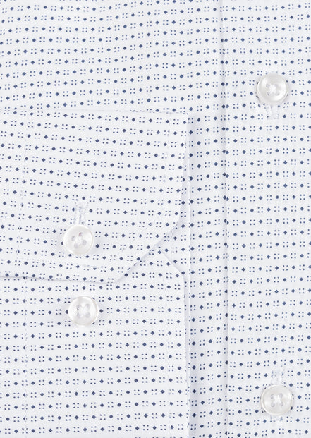 White - Navy Long Sleeve Shirt