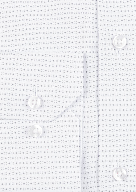 White - Grey Long Sleeve Shirt