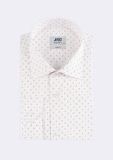 White - Burgundy Long Sleeve Shirt