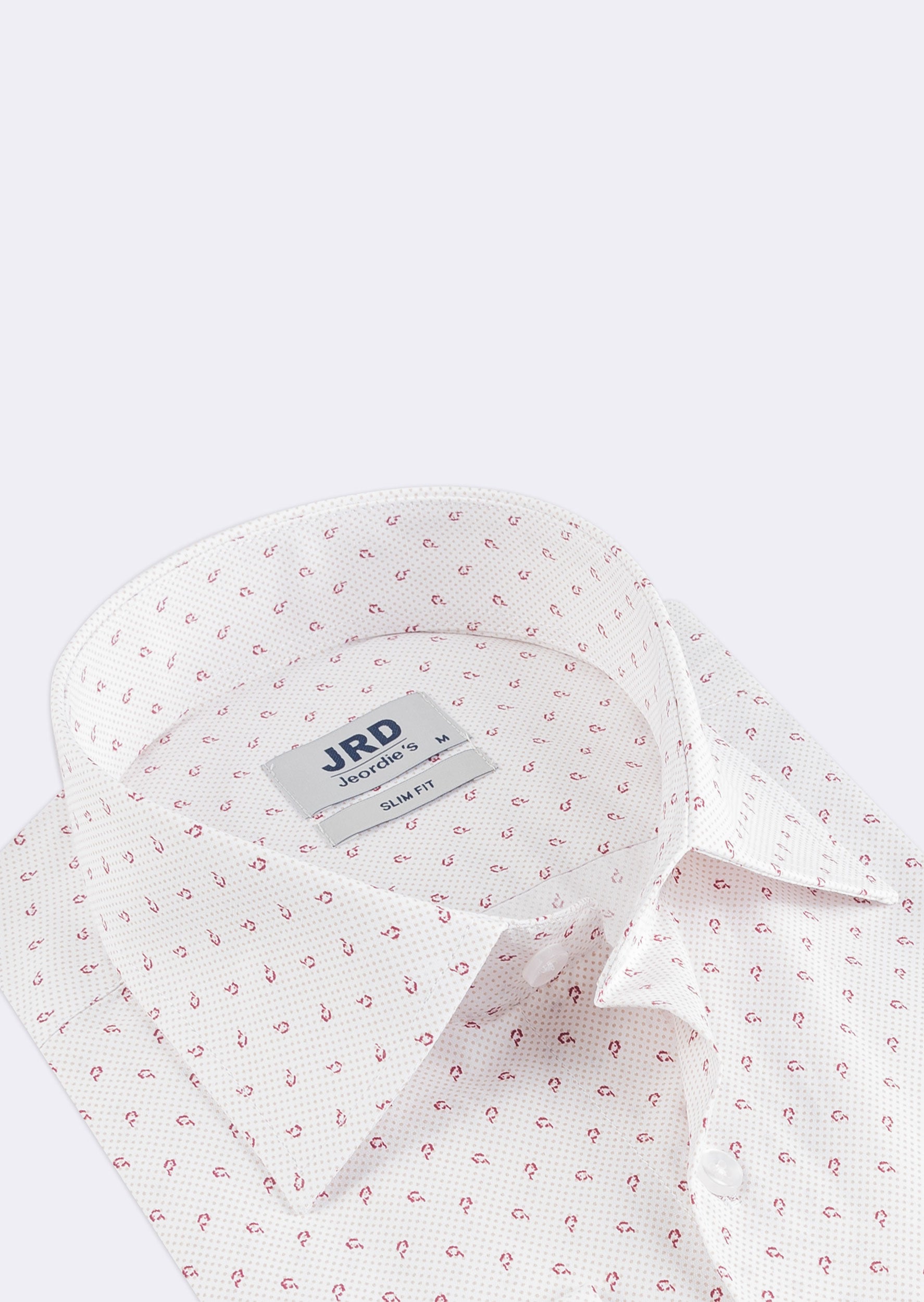 White - Burgundy Long Sleeve Shirt