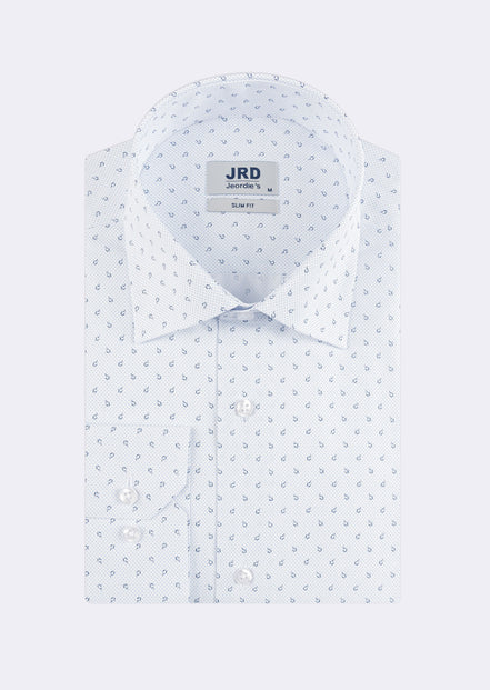 White - Navy Long Sleeve Shirt