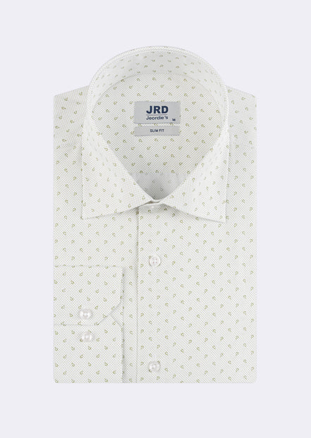 White - Green Long Sleeve Shirt