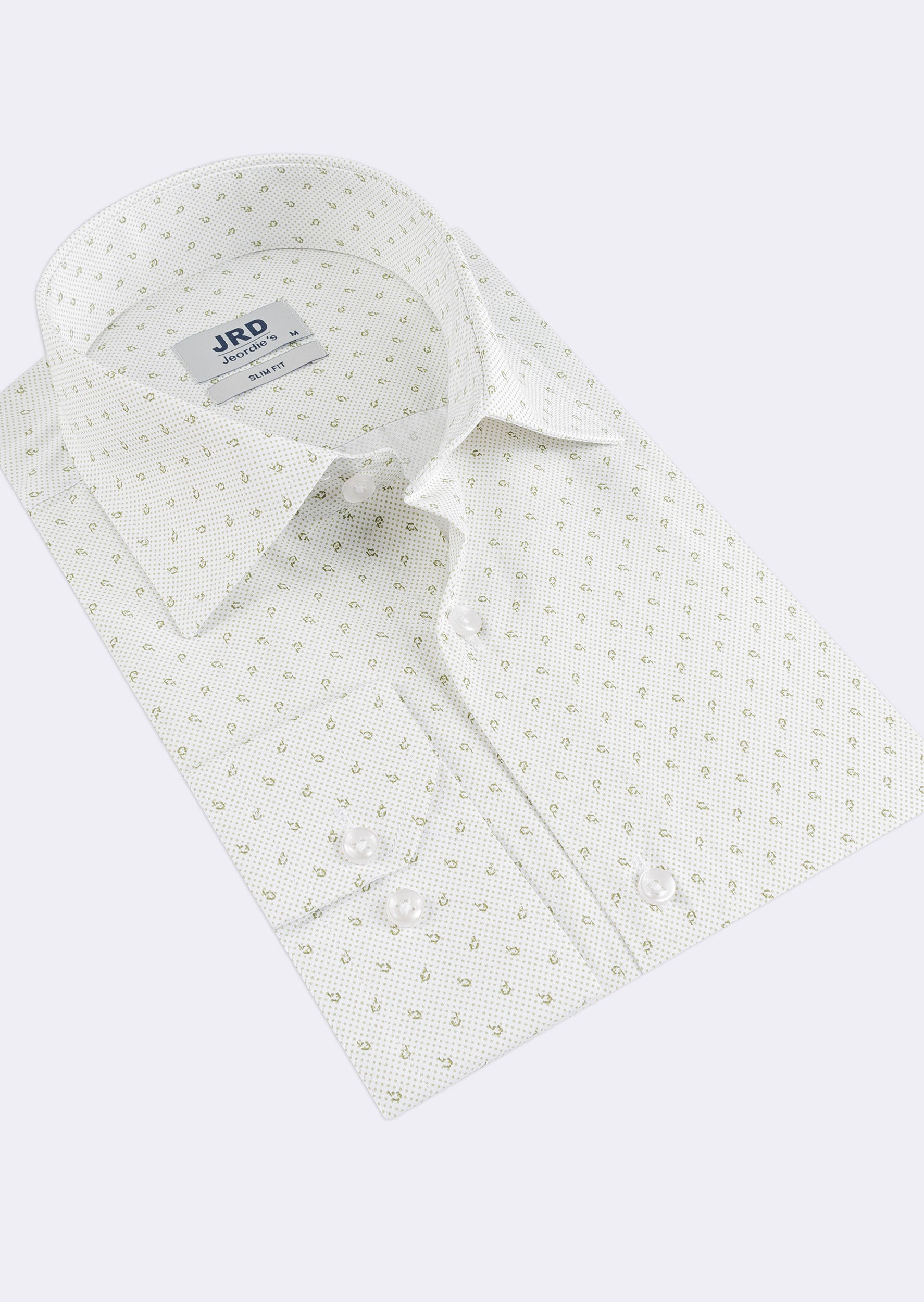 White - Green Long Sleeve Shirt