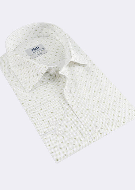 White - Green Long Sleeve Shirt