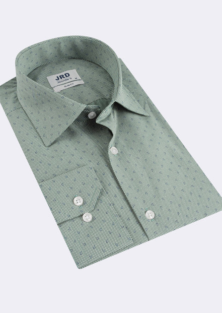 Green - Navy Long Sleeve Shirt