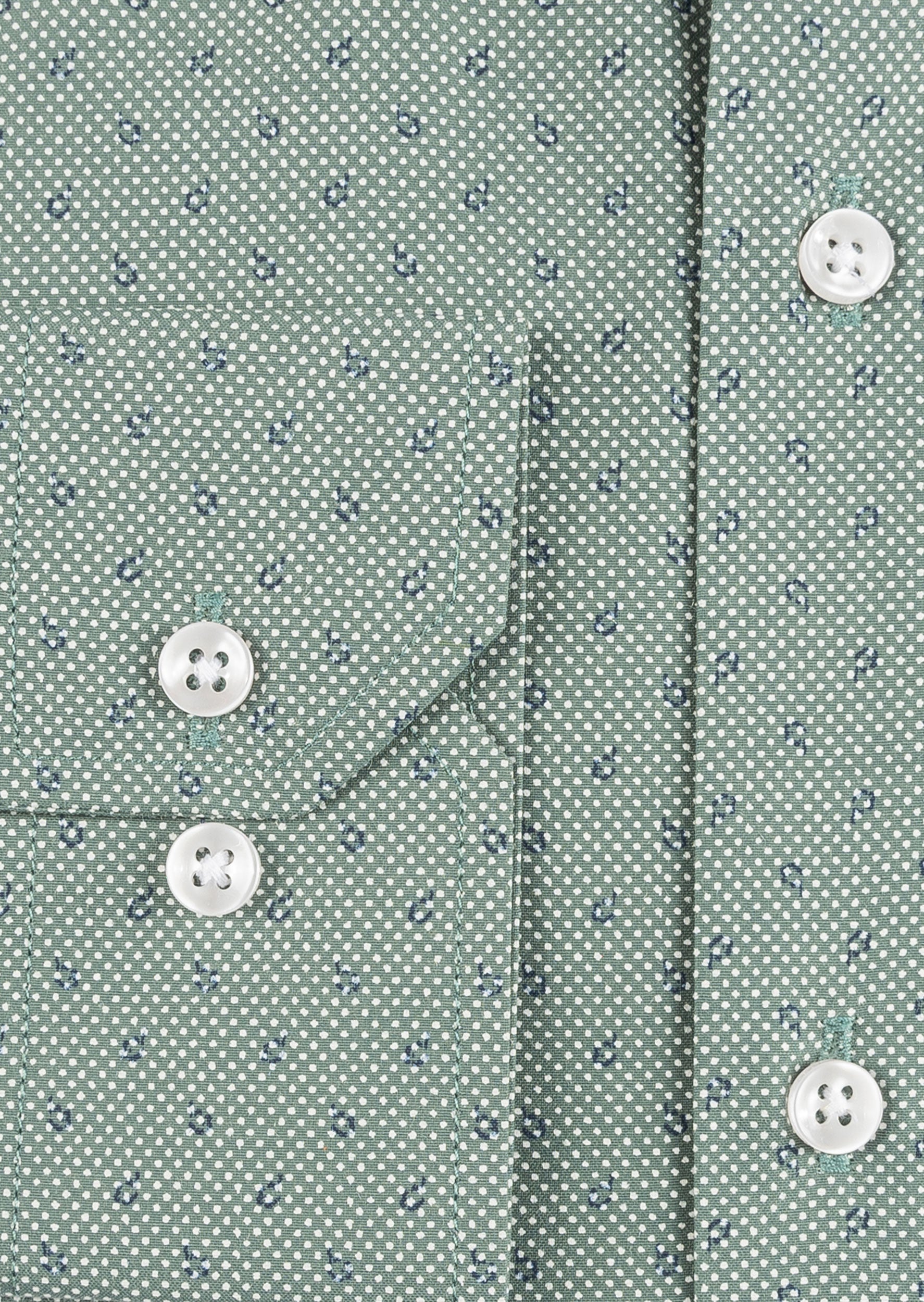 Green - Navy Long Sleeve Shirt