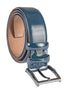 Navy Leather Belt