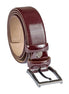 Burgundy Leather Belt