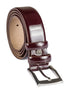 Burgundy Leather Belt