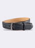 Navy Leather Belt