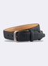 Navy Leather Belt