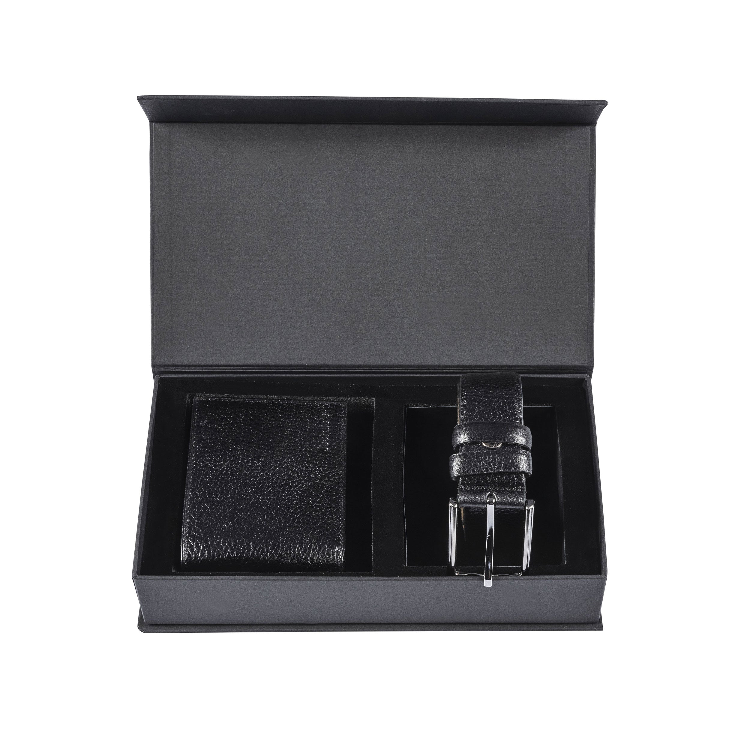 Black Wallet & Belt Set