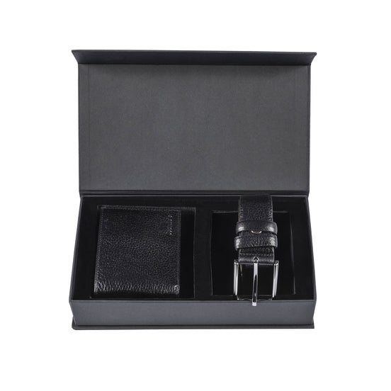 Black Wallet & Belt Set
