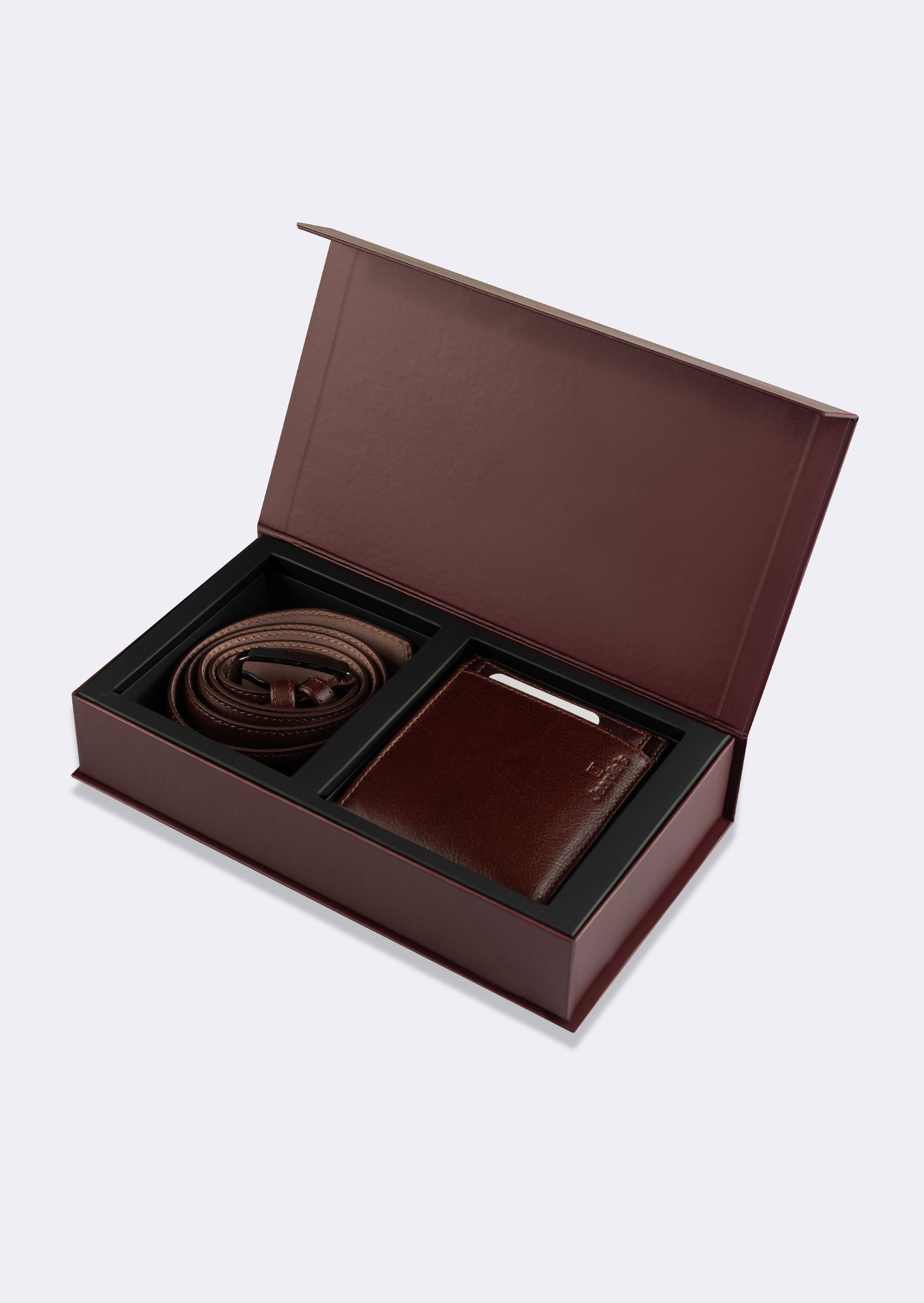 Standard Fit Brown Wallet & Belt Set