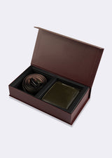 Standard Fit Khaki Wallet & Belt Set