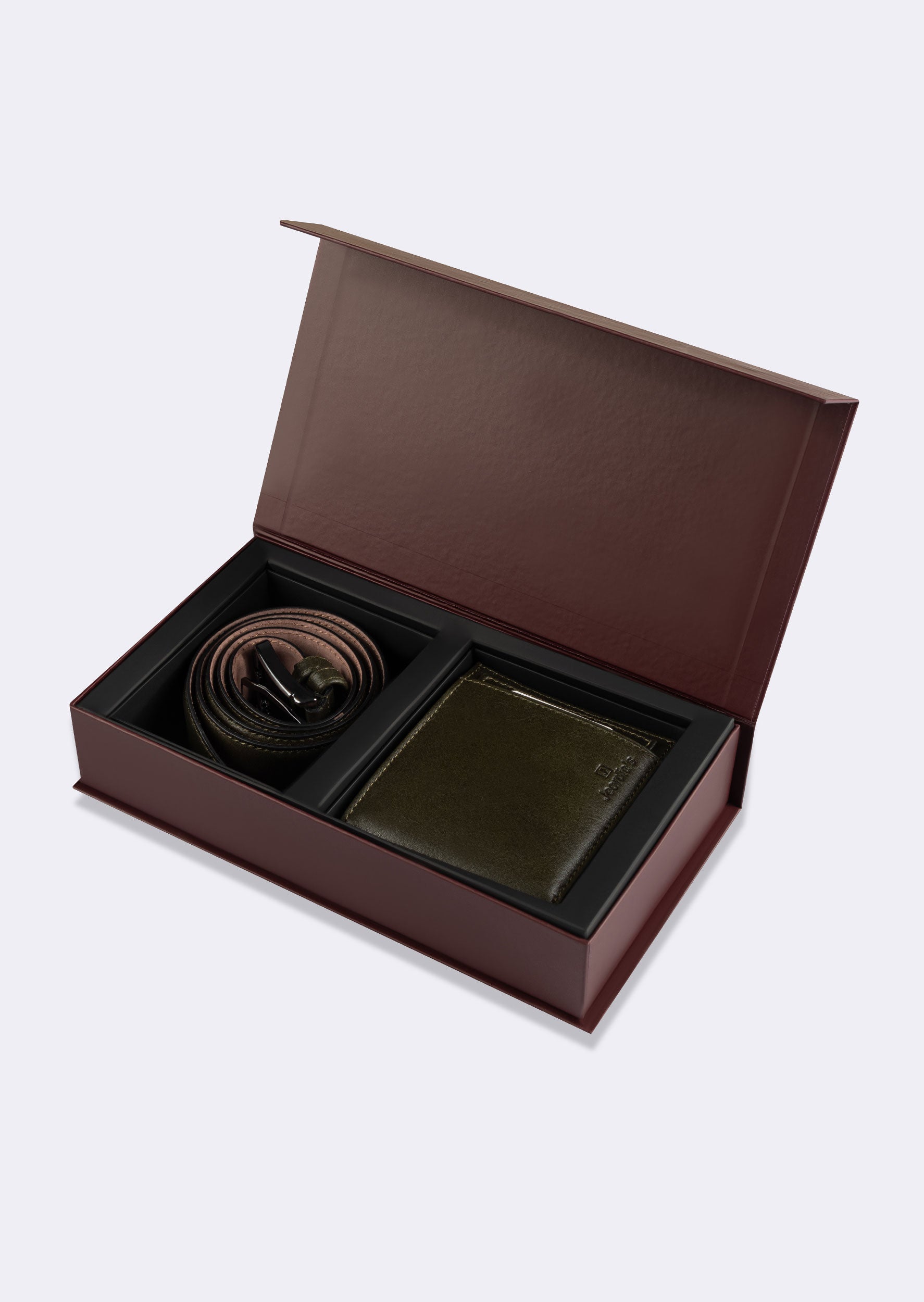 Standard Fit Khaki Wallet & Belt Set