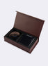 Standard Fit Navy Wallet & Belt Set