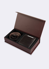 Standard Fit Grey Wallet & Belt Set