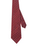 Standard Fit Burgundy Patterned Tie