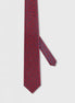 Standard Fit Burgundy Patterned Tie