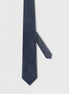 Standard Fit Navy Patterned Tie