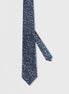 Standard Fit Blue Patterned Tie