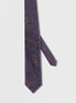 Standard Fit Purple Patterned Tie