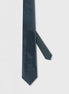 Standard Fit Green Patterned Tie