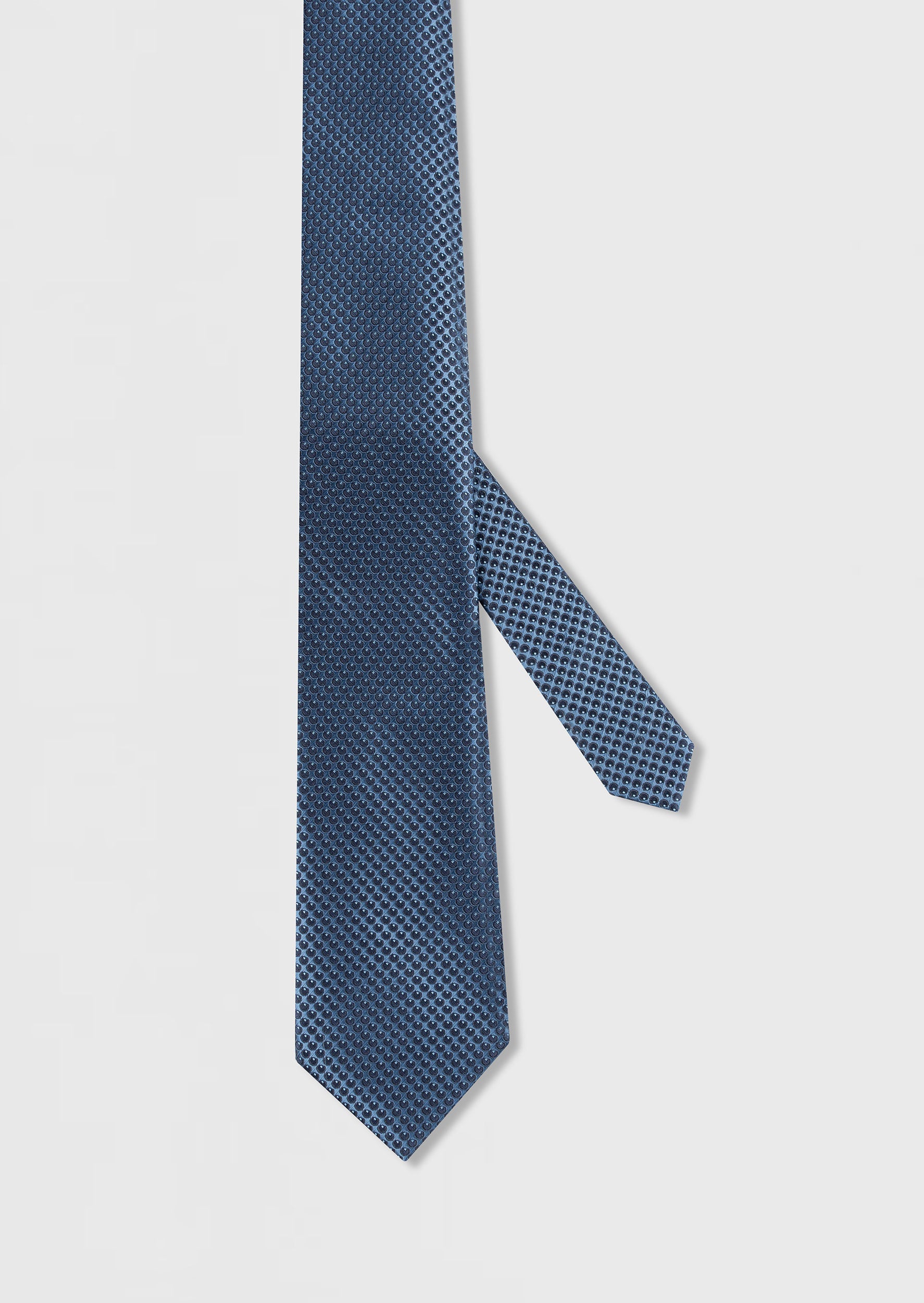 Standard Fit Navy Patterned Tie
