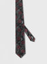 Standard Fit Black Patterned Tie