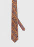 Standard Fit Beige Patterned Tie