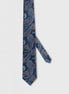 Standard Fit Light Navy Patterned Tie