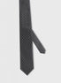 Standard Fit Black Patterned Tie
