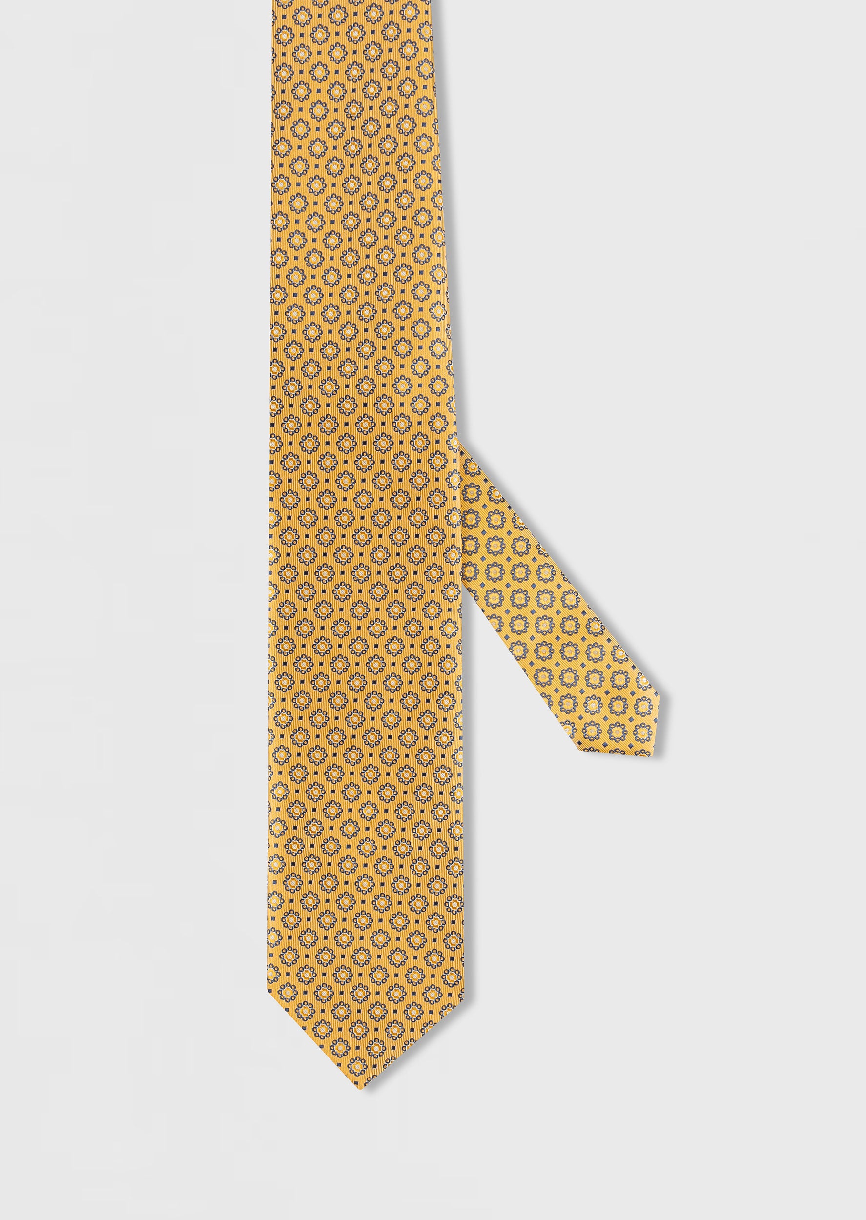 Standard Fit Yellow Patterned Tie