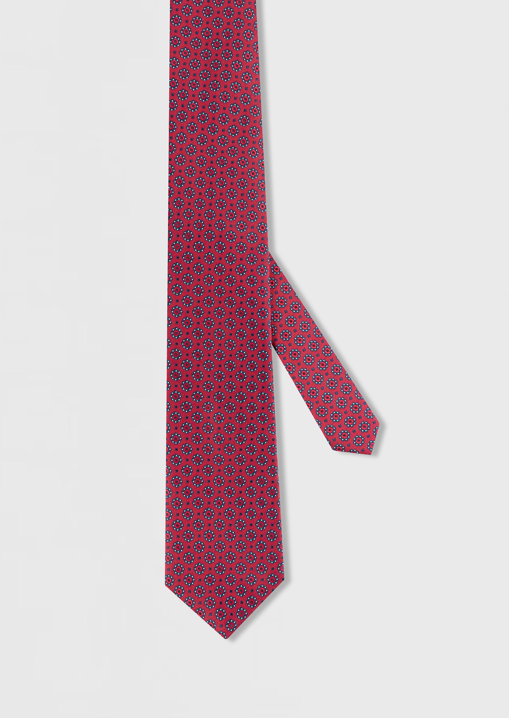 Standard Fit Burgundy Patterned Tie