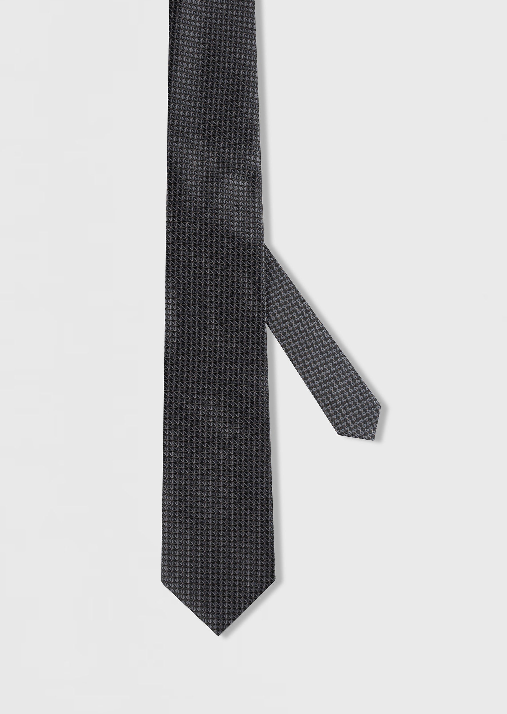 Standard Fit Anthracite Patterned Tie