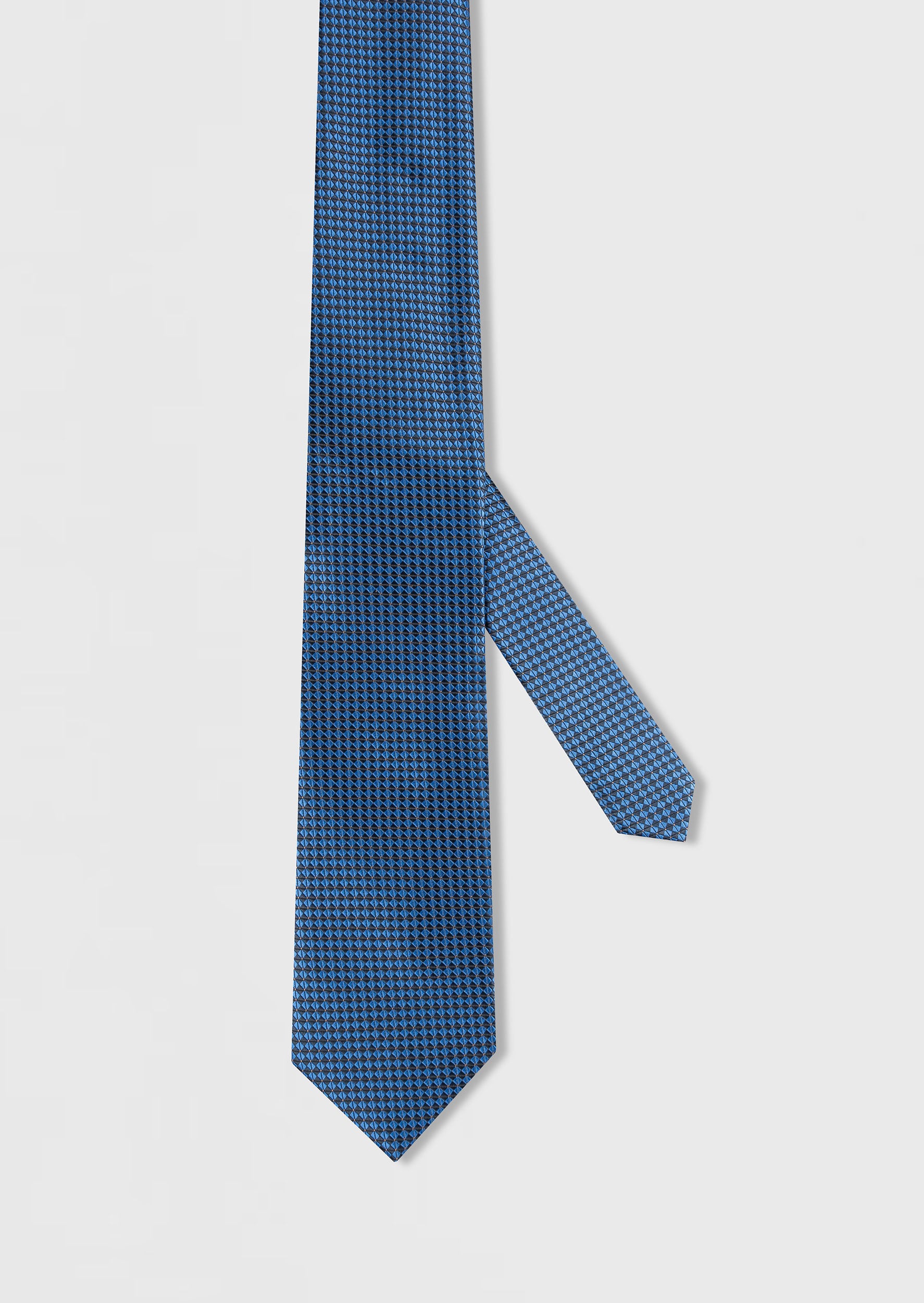 Standard Fit Blue Patterned Tie
